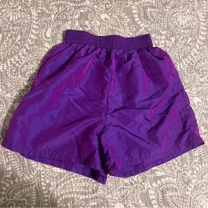 vintage Pacific Connections purple holographic shorts